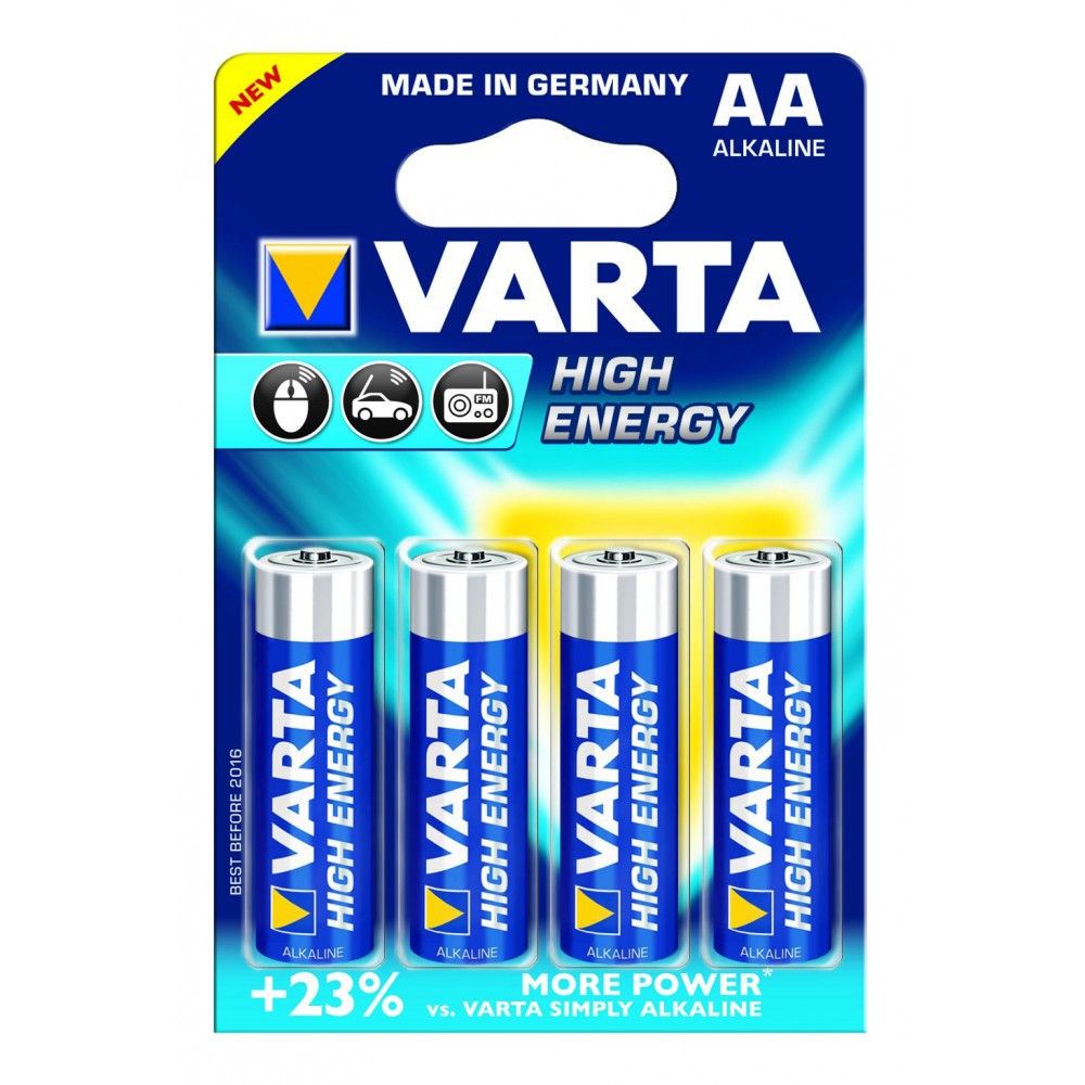 Kosciuszko Consumeren oplichterij Varta High Energy 1,5 Volt AA (4 pack)- BabyPro | Online Baby Webshop
