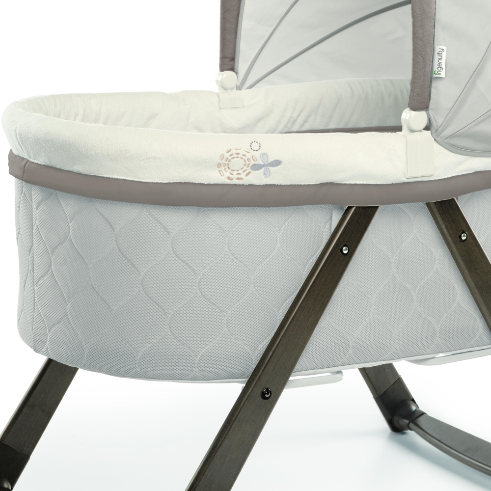 ingenuity wood foldaway rocking bassinet